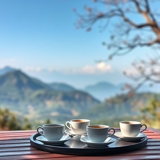 白云山脚下户外喝茶