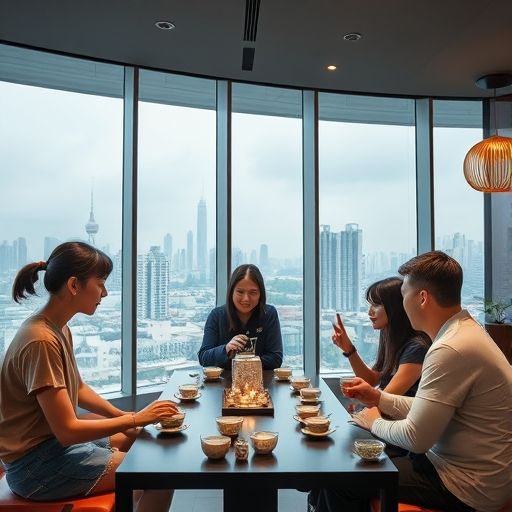 广州朋友品茶聚会