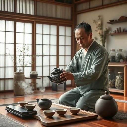 茶艺师冲泡茶叶