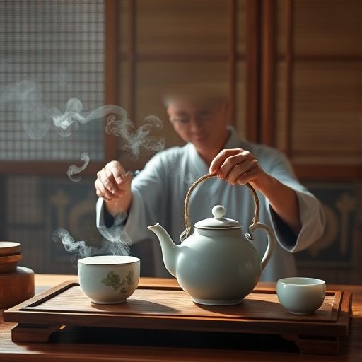 茶艺师泡茶场景
