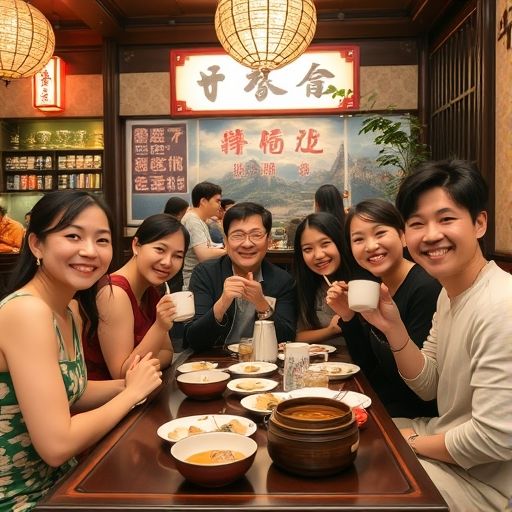 广州茶肆朋友聚会
