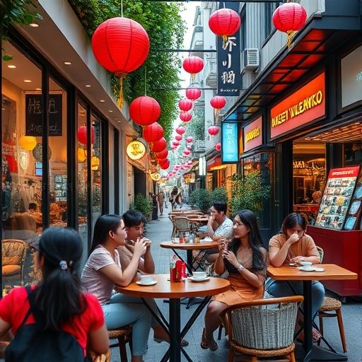 广州咖啡店街景