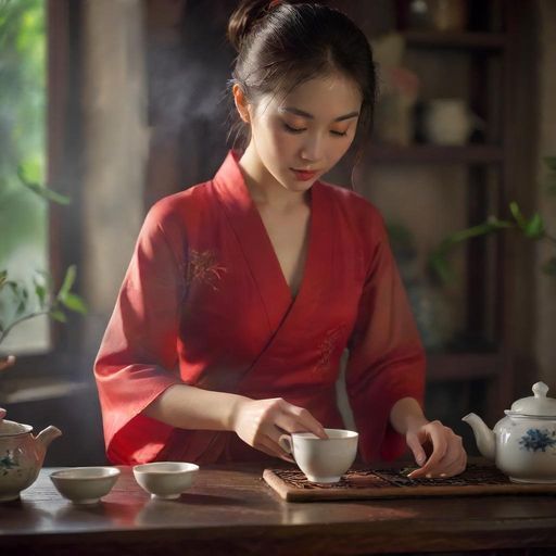 茶艺师优雅动作