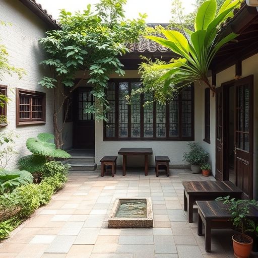 广州喝茶工作室庭院