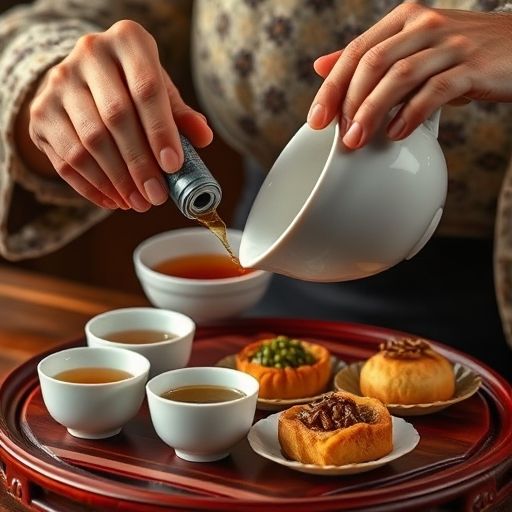 茶艺师泡茶场景