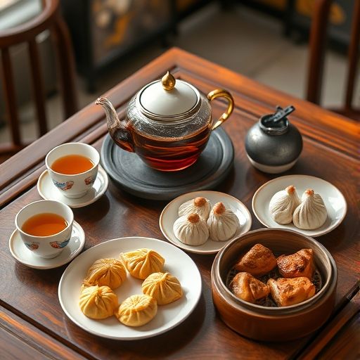 广州传统茶具与点心