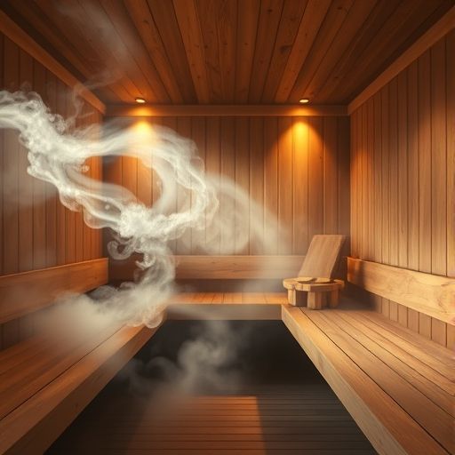 桑拿房间内部