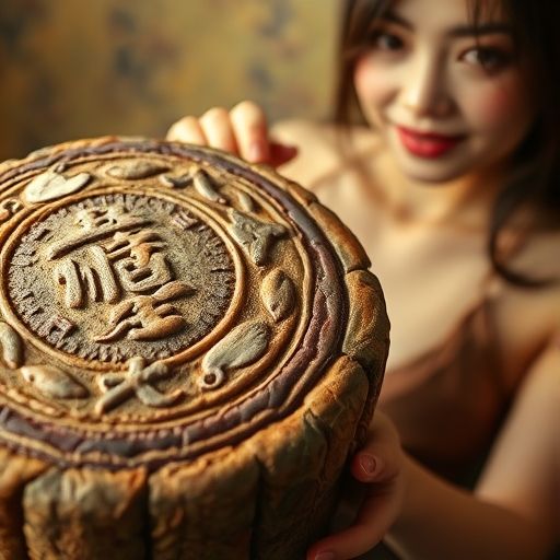 精致的普洱茶饼展示
