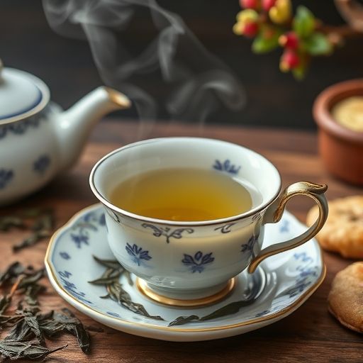 精致的茶具与茶点