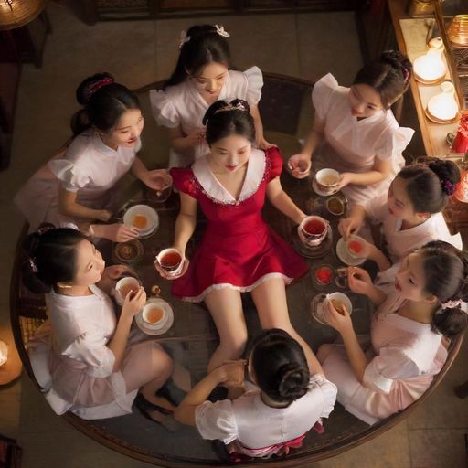 茶友们在品鉴会上的欢乐时光