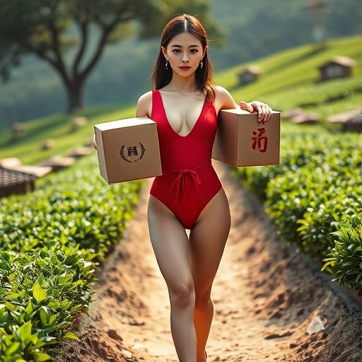 配送员快速送达的瞬间