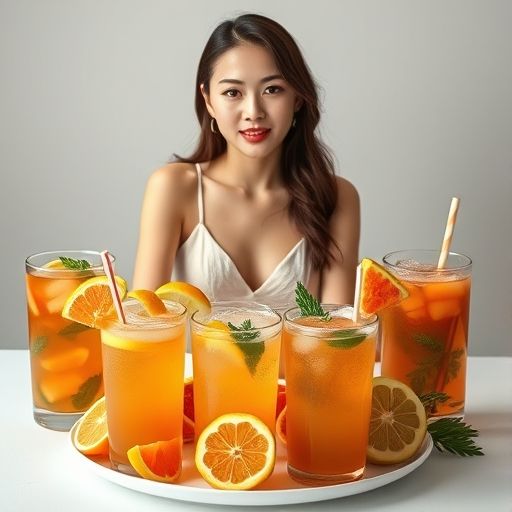 色彩缤纷的茶饮让人心动