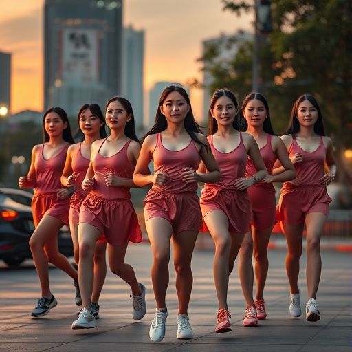 佛山夜跑团队欢乐合影