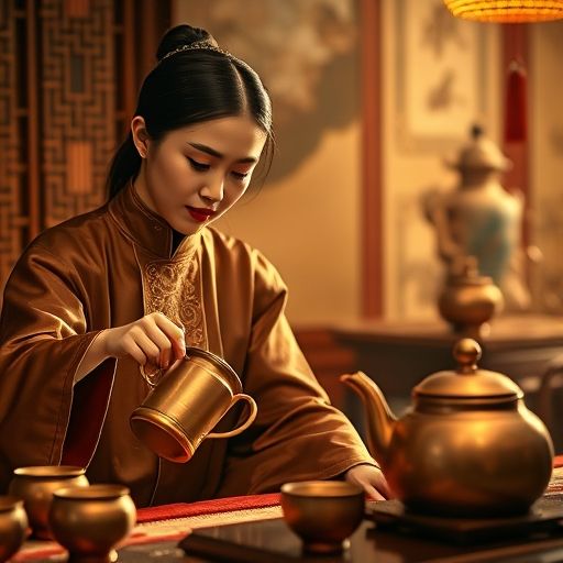 茶艺师泡茶场景