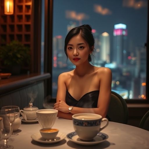 夜晚茶肆