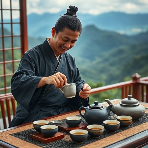 茶艺师冲泡茶叶