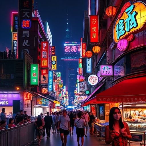 深圳娱乐区夜景