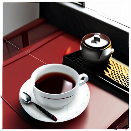顾客品茶场景
