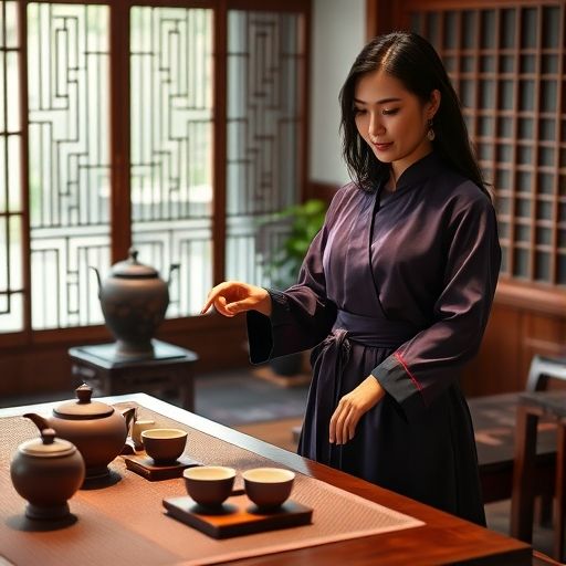 茶艺师教学场景