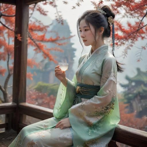 天河茶馆空中视角