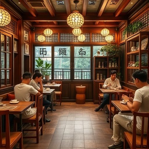 深圳光明茶肆温馨场景