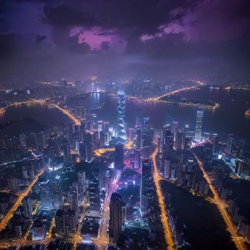 深圳璀璨夜景，象征城市休闲娱乐的无限可能