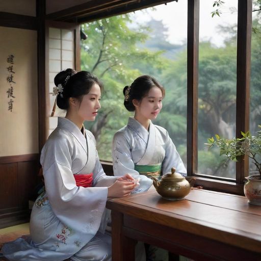 冥想茶室氛围