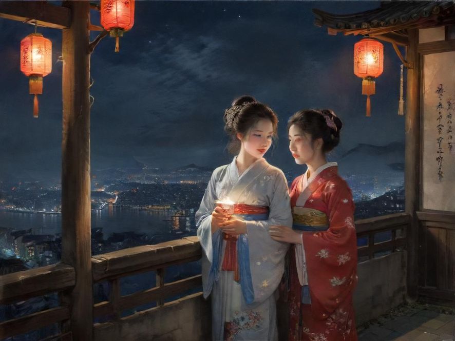 广州繁华夜景，霓虹灯点亮都市活力