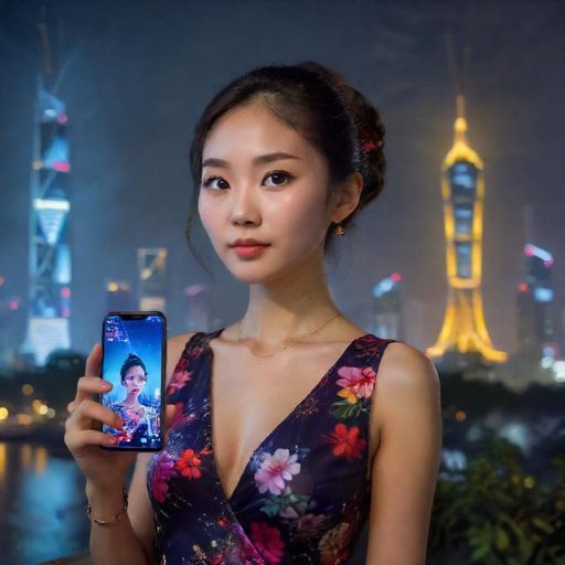 手机屏幕上的广州交流群聊