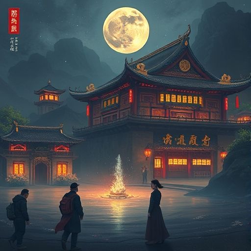 休闲会所走廊氛围
