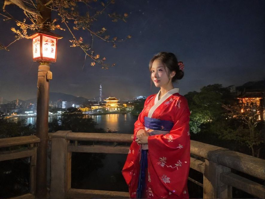 都市夜景下的桑拿会所入口，霓虹灯光指引方向，透露出夜晚娱乐的神秘感。