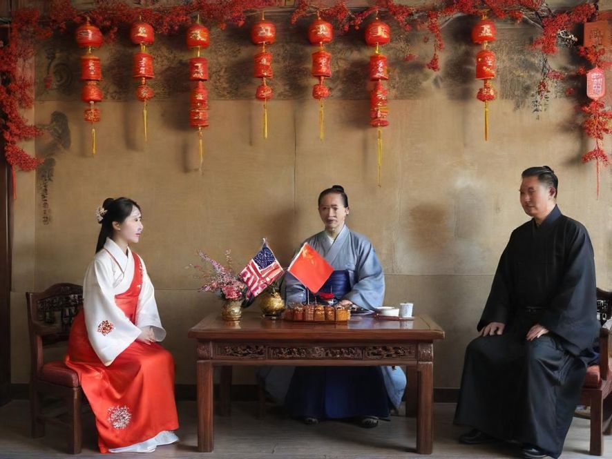 一间装修豪华的桑拿会所内部休息区，广角镜头展现出宽敞的空间，柔软舒适的沙发，温暖的灯光，以及充满艺术感的装饰，营造出一种奢华而静谧的氛围，让人感到放松和私密。