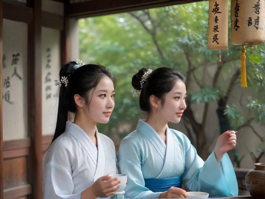 广州隐藏茶社一角