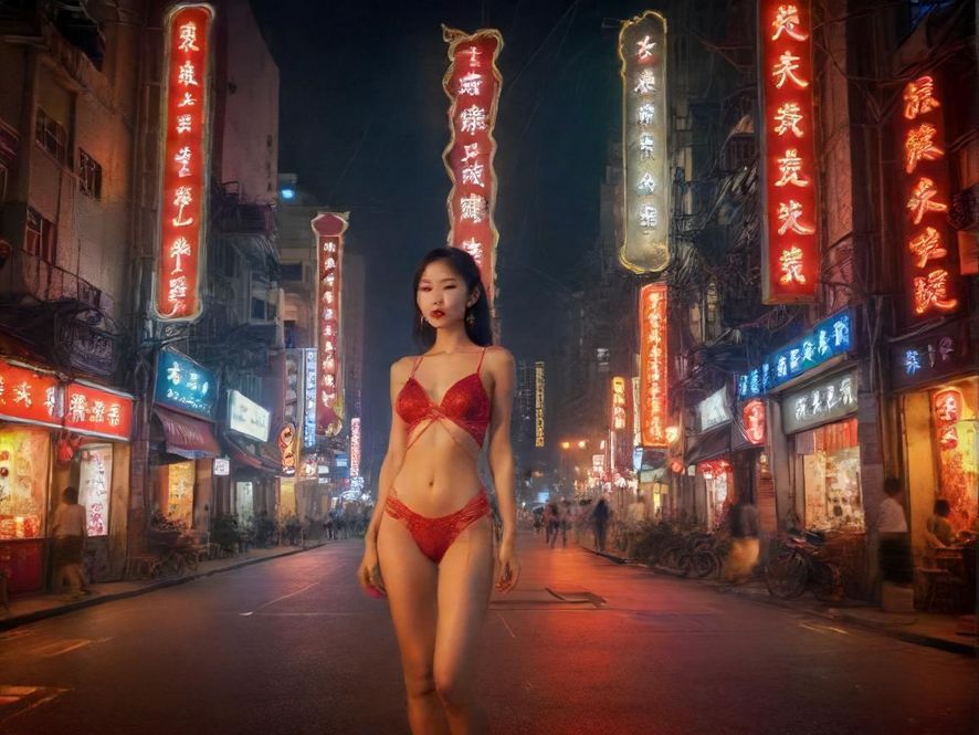 佛山某休闲娱乐场所夜景