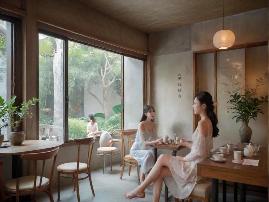 深圳福田文艺茶室静谧氛围