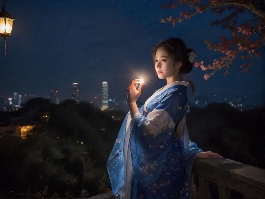 广州夜场会所霓虹夜景图