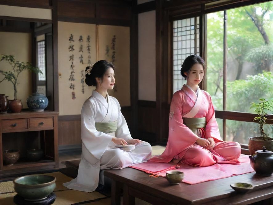 广州天河品茶工作室茶艺师表演场景