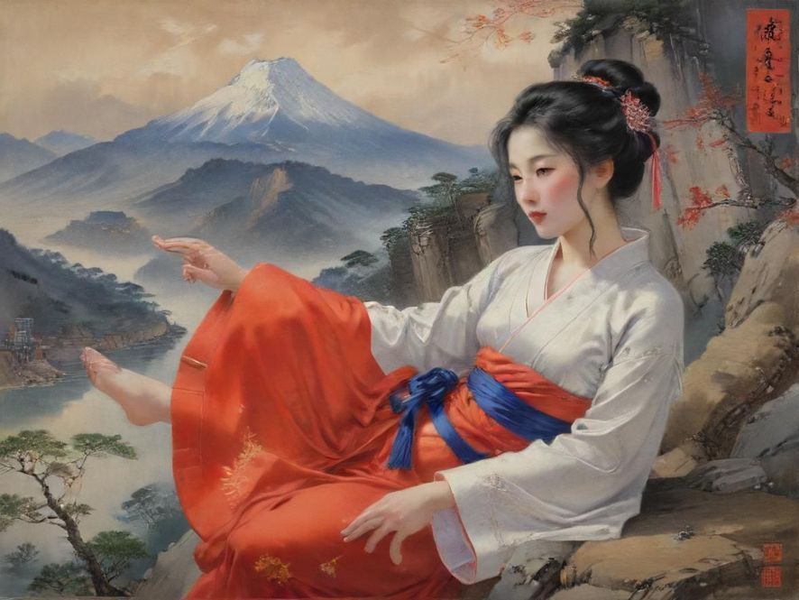 老司机指引方向的写意图