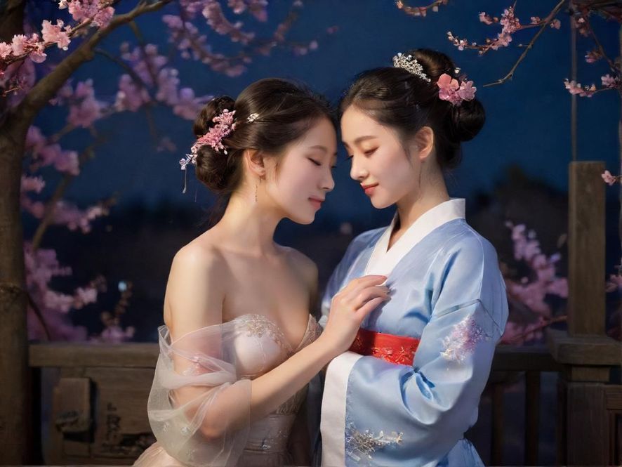 广州葵花蒲典夜场炫彩灯光下的酒吧氛围