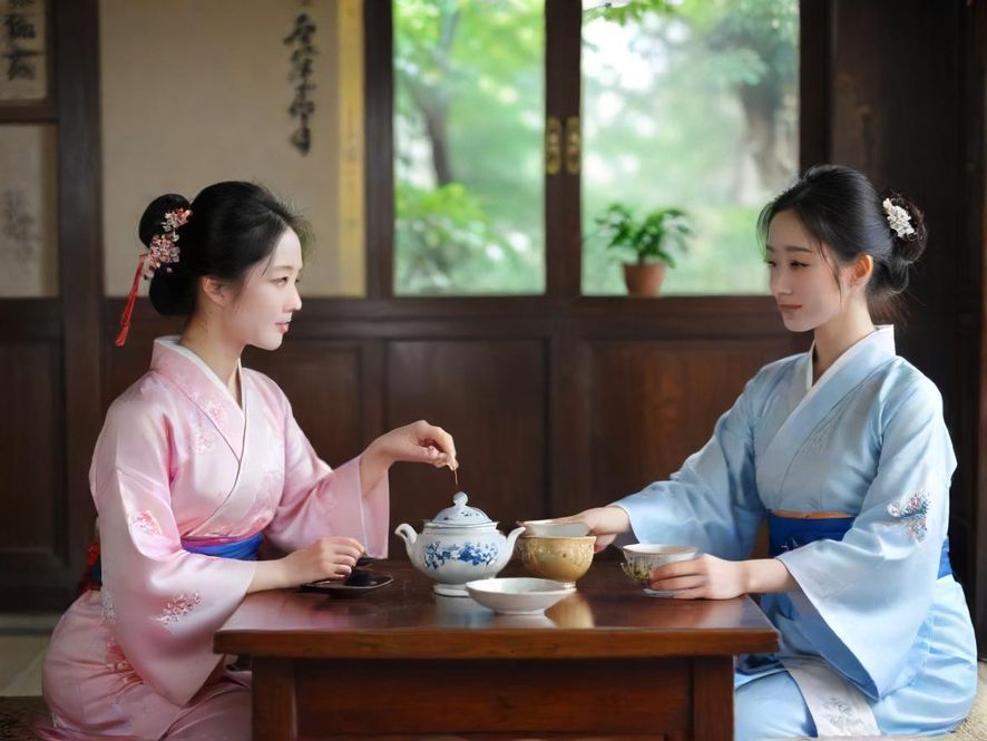 广州某休闲会所的温馨茶室包间