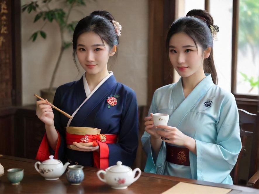 会所包间里的茶具