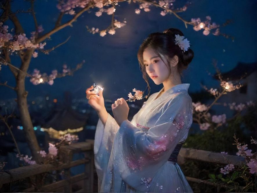 花都的璀璨夜景