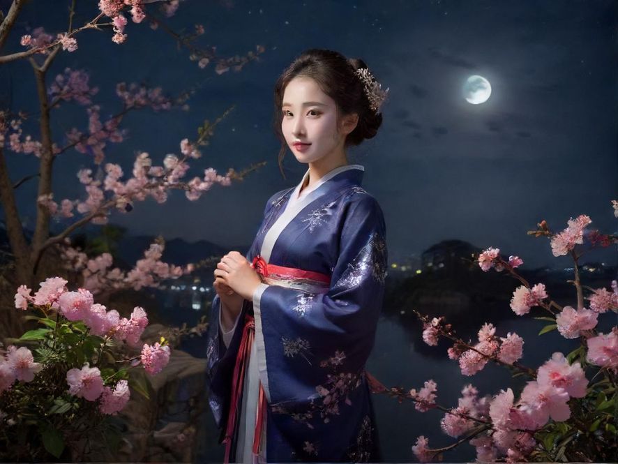 广州夜场社区夜景灯光效果图