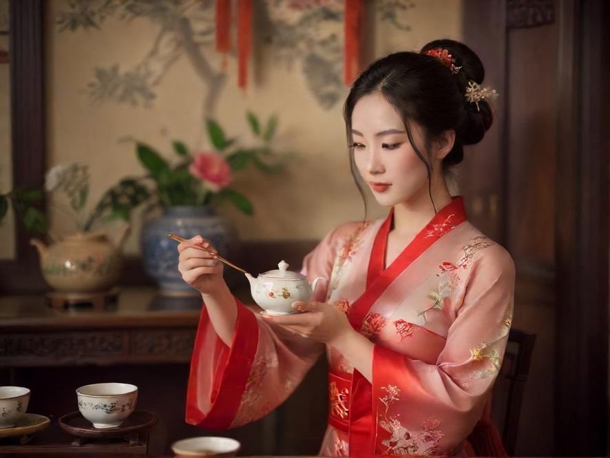 深圳茶艺师优雅表演