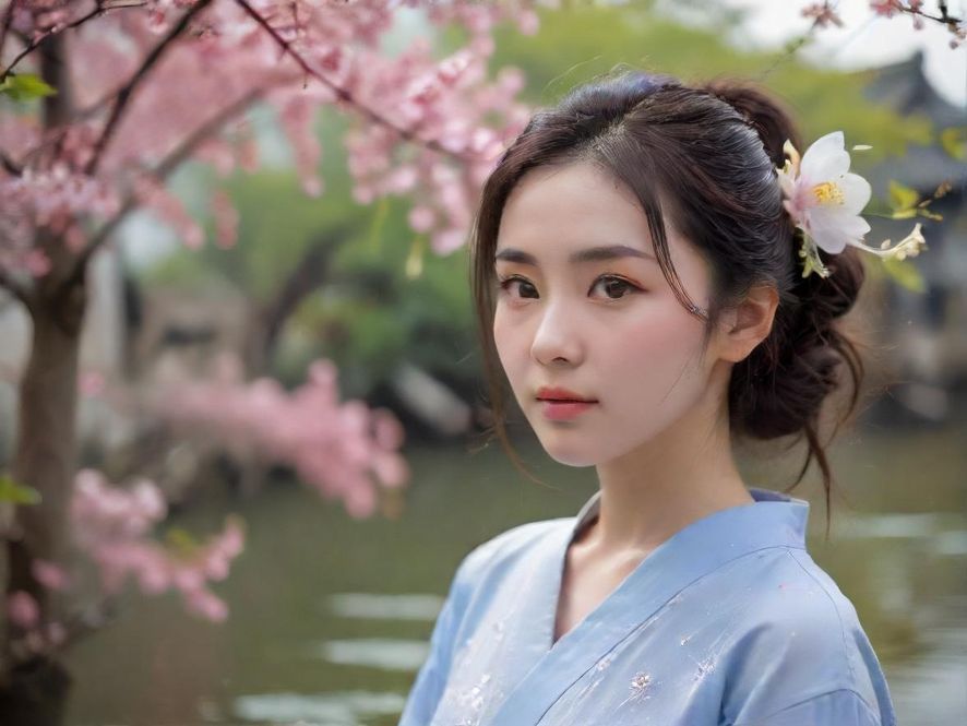 一位面带微笑的女性站在海边，阳光洒在她身上，背景是辽阔的大海和沙滩，象征着通过兼职获得的自由与美好生活